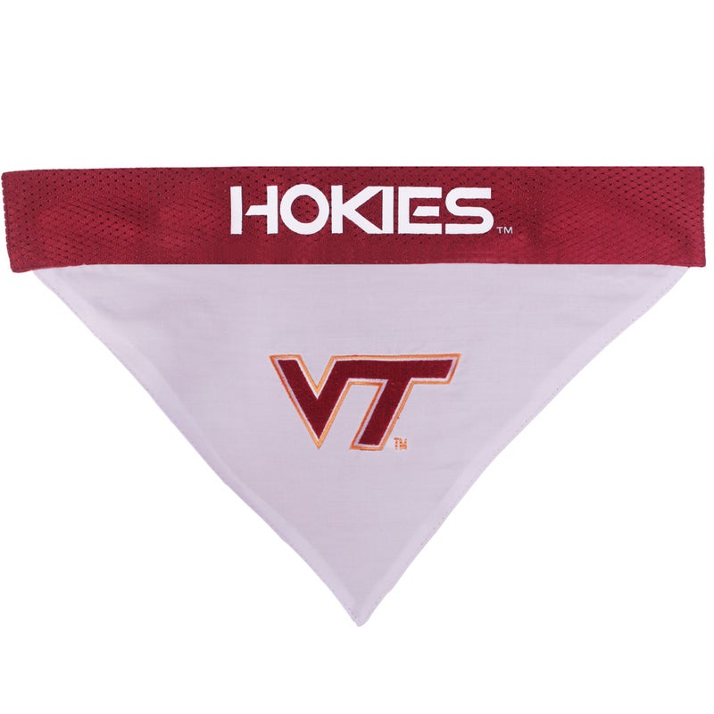 Pets First Collegiate Pet Accessories, Reversible Bandana, Virginia Tech Hokies, Small/Medium - Image 2
